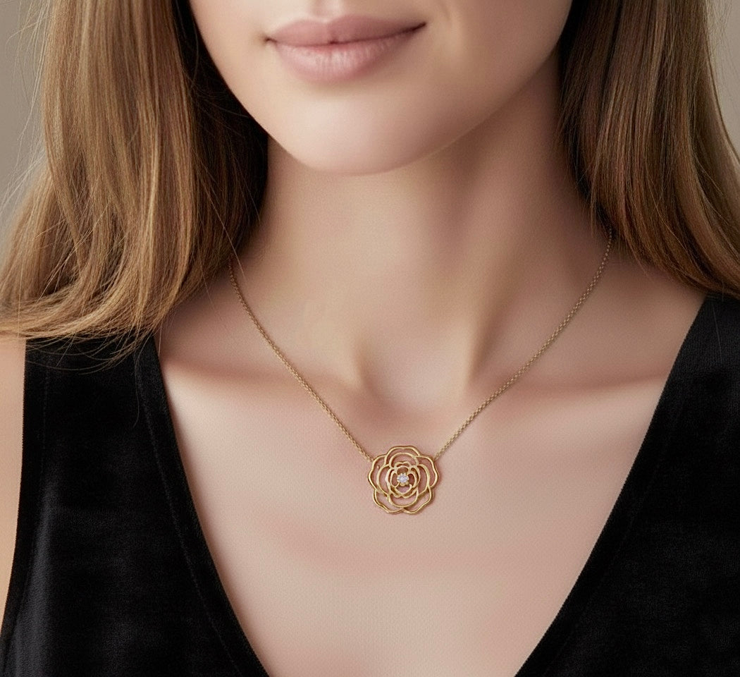 Rosé Gold Pendant Necklace
