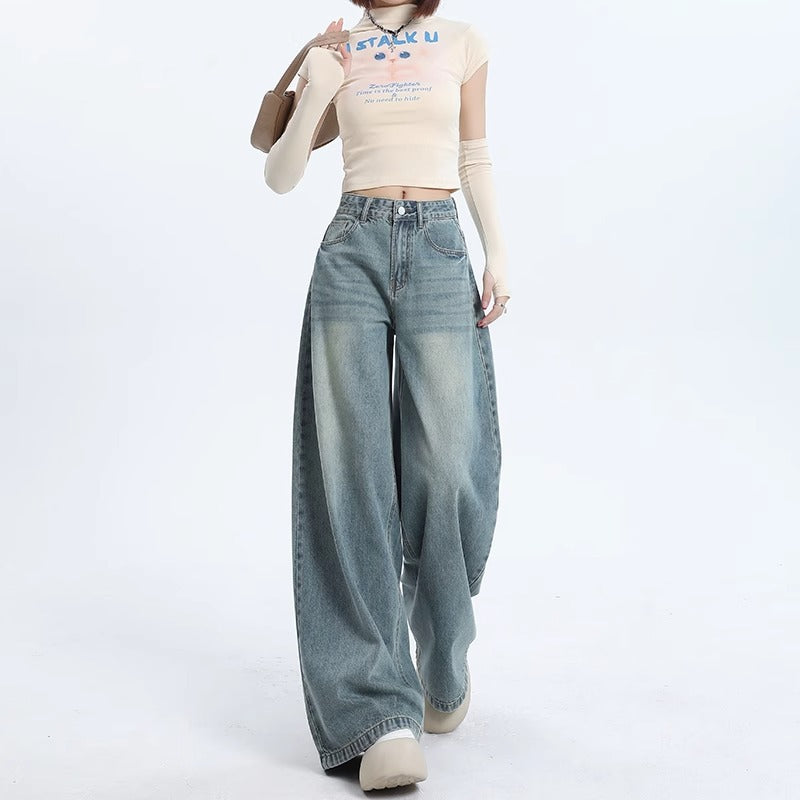 Loose Wide-Leg Jeans for Women