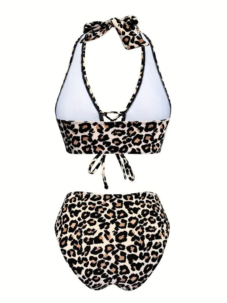 Push-Up High-Waisted Bikini Swimsuit