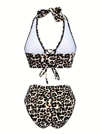 Push-Up High-Waisted Bikini Swimsuit