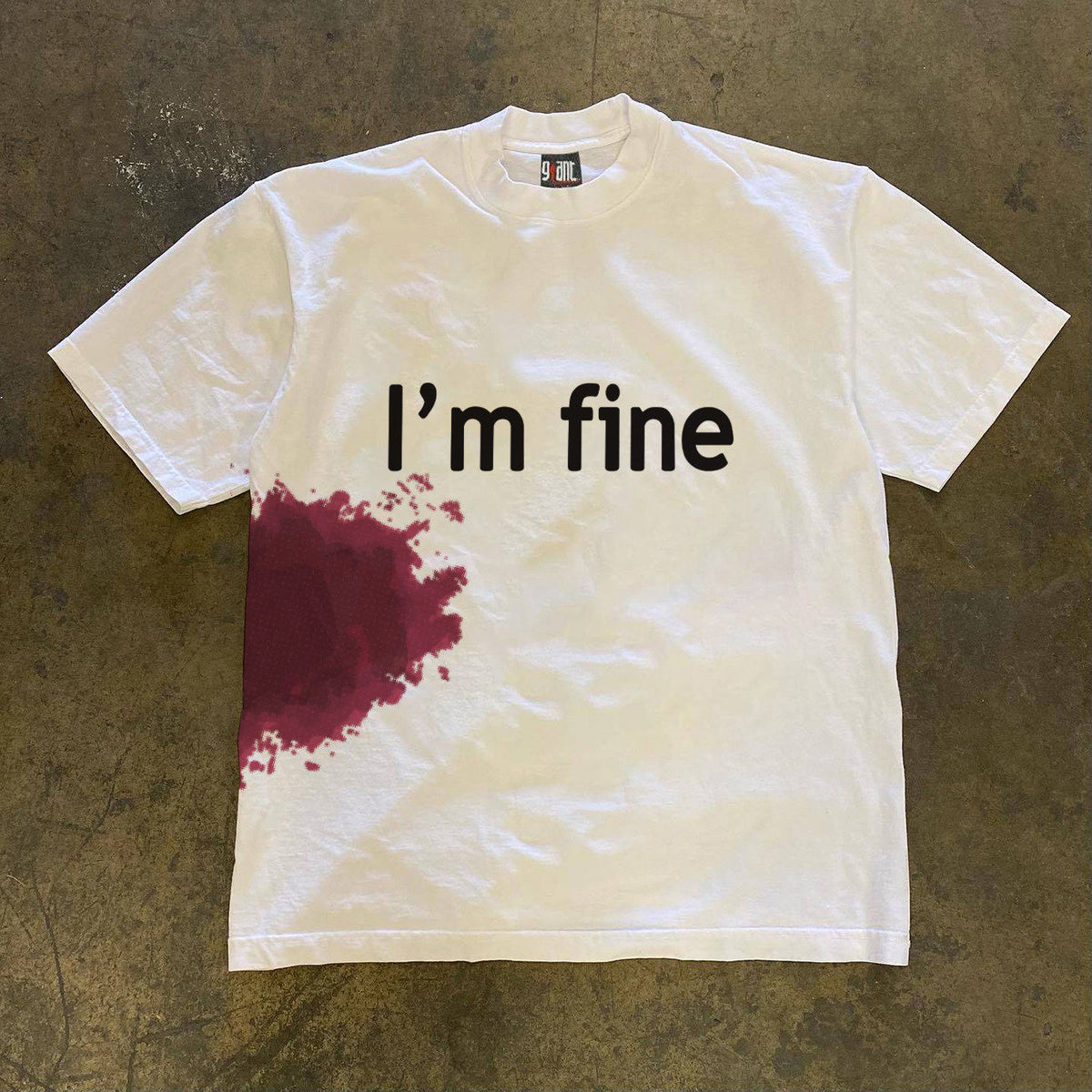 Heavyweight Oversized Cotton T-Shirt with Retro Print