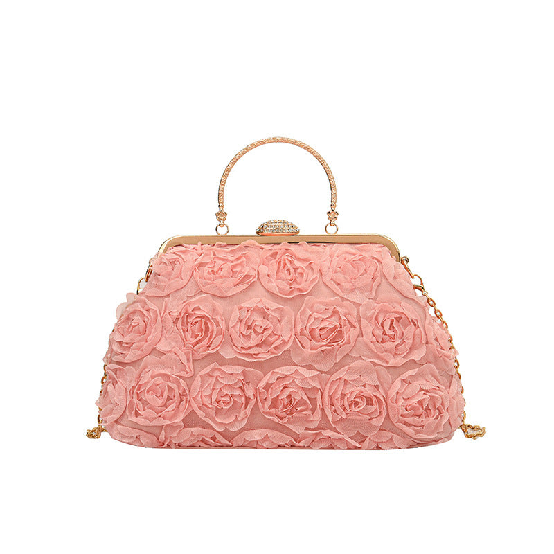 Chinese Style Floral Chain Shoulder Bag