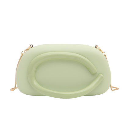 Fashion Oval Chain Evening Bag for Women