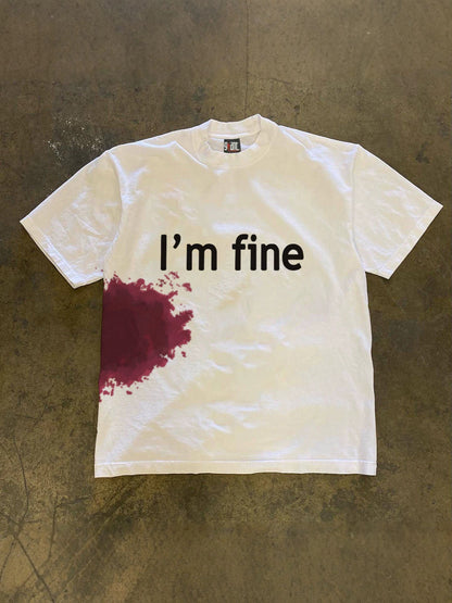 Heavyweight Oversized Cotton T-Shirt with Retro Print