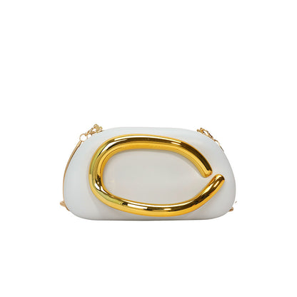 Fashion Oval Chain Evening Bag for Women