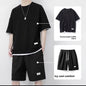 Mens Summer Waffle Short Sleeve Set