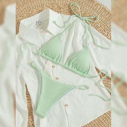 Lace-Up Bikini Swimsuit for Women