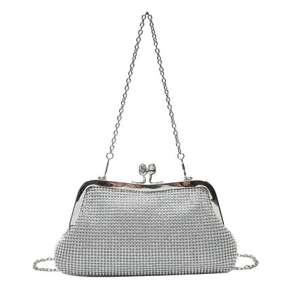 Rhinestone Mesh Evening Bag