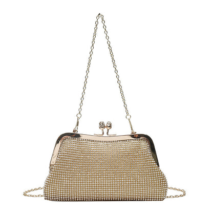Rhinestone Mesh Evening Bag
