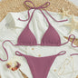 Lace-Up Bikini Swimsuit for Women