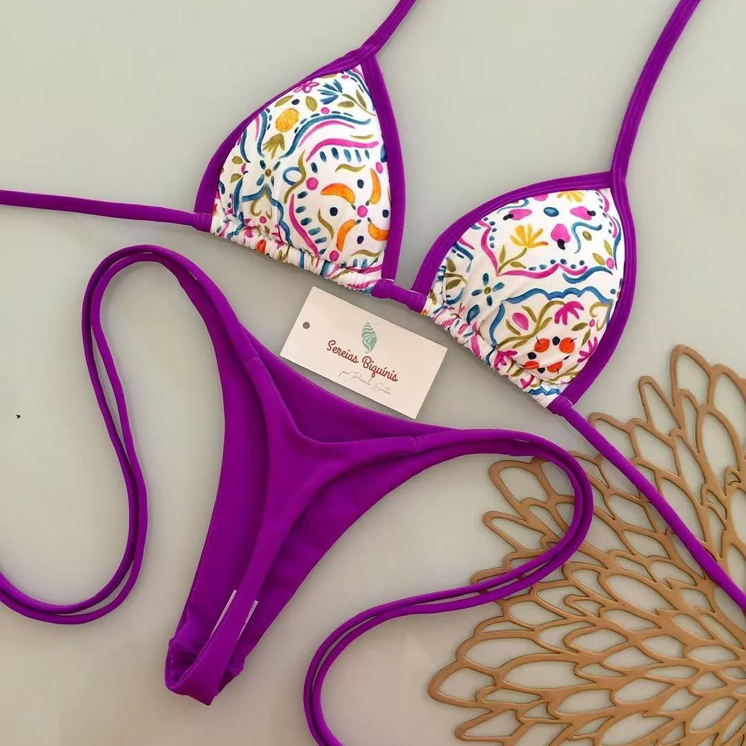 Three-piece swimming suit for ladies