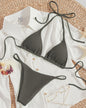 Lace-Up Bikini Swimsuit for Women
