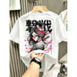 Japanese Oni Mask Print Cotton T-Shirt