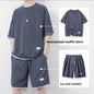 Mens Summer Waffle Short Sleeve Set