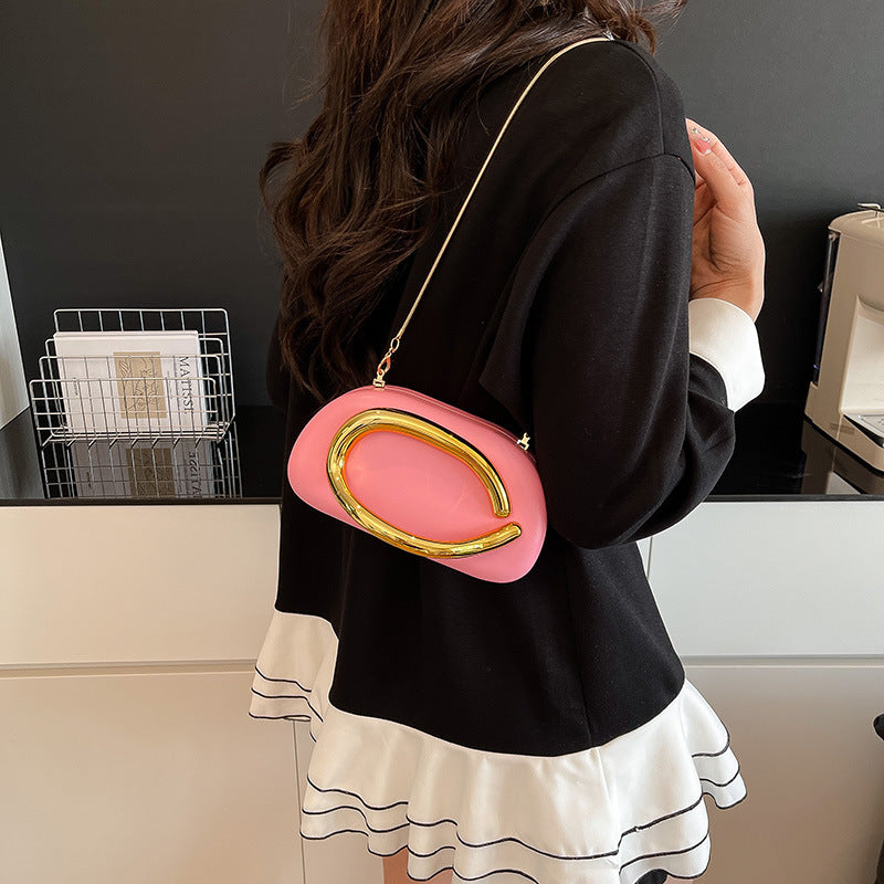 Fashion Oval Chain Evening Bag for Women