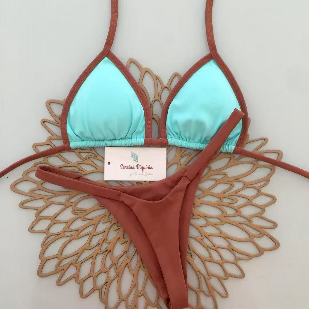 Three-piece swimming suit for ladies