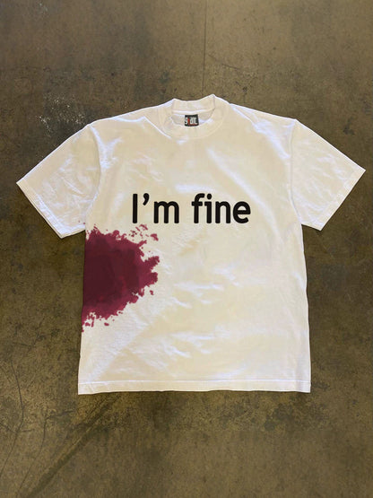 Heavyweight Oversized Cotton T-Shirt with Retro Print
