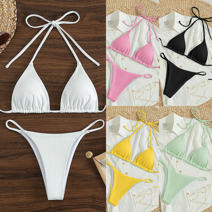 Lace-Up Bikini Swimsuit for Women