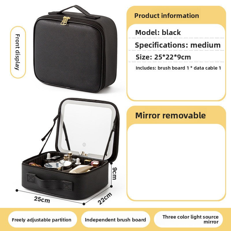 mirror makeup bag