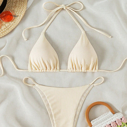 Lace-Up Bikini Swimsuit for Women