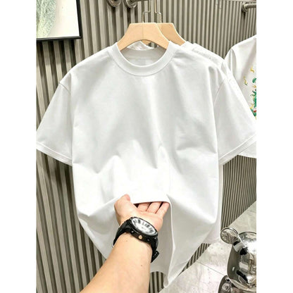Japanese Oni Mask Print Cotton T-Shirt