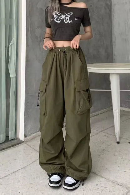 Y2K Cargo Pants Wide Leg