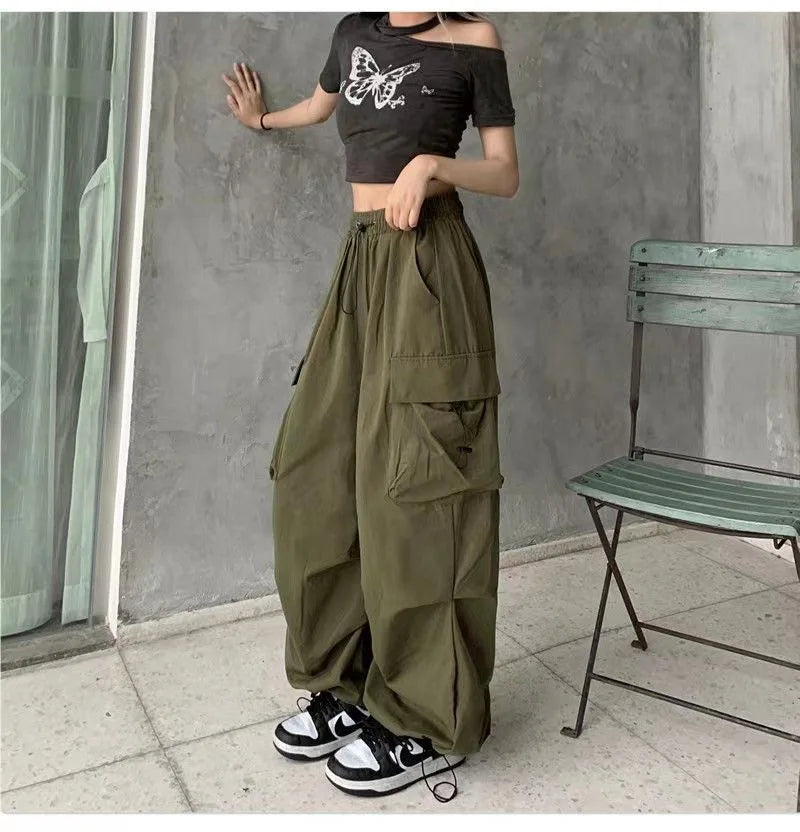 Y2K Cargo Pants Wide Leg