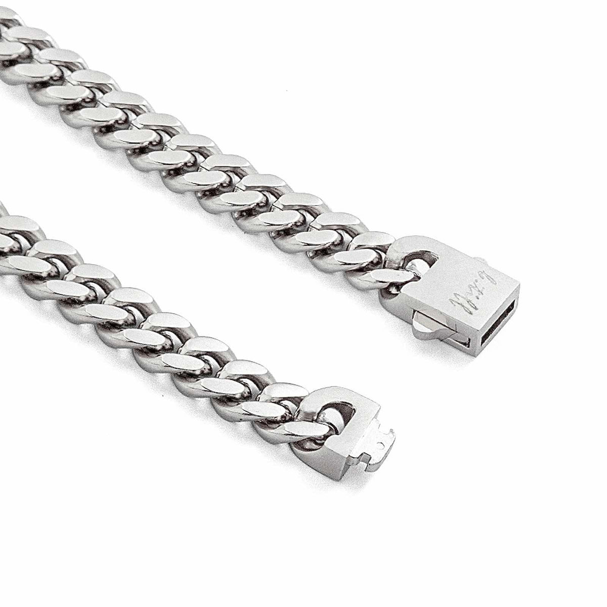 C138W B.Tiff Flat Cuban Link Necklace/ 8mm