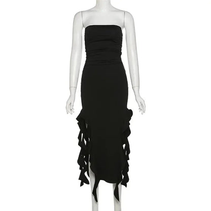 Sexy Backless Midi Dress for Women