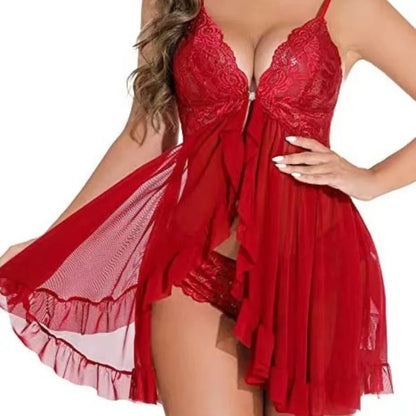 Tulle Suspenders Exquisite Women's Lencerias