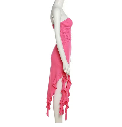 Sexy Backless Midi Dress for Women