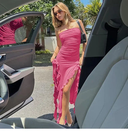 Sexy Backless Midi Dress for Women