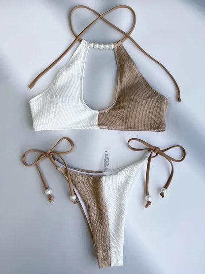 Two-pieces Bikini Set Pearls