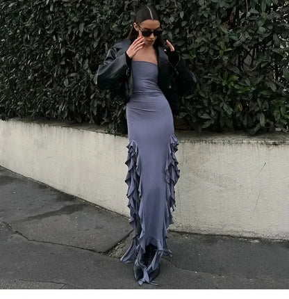 Sexy Backless Midi Dress for Women