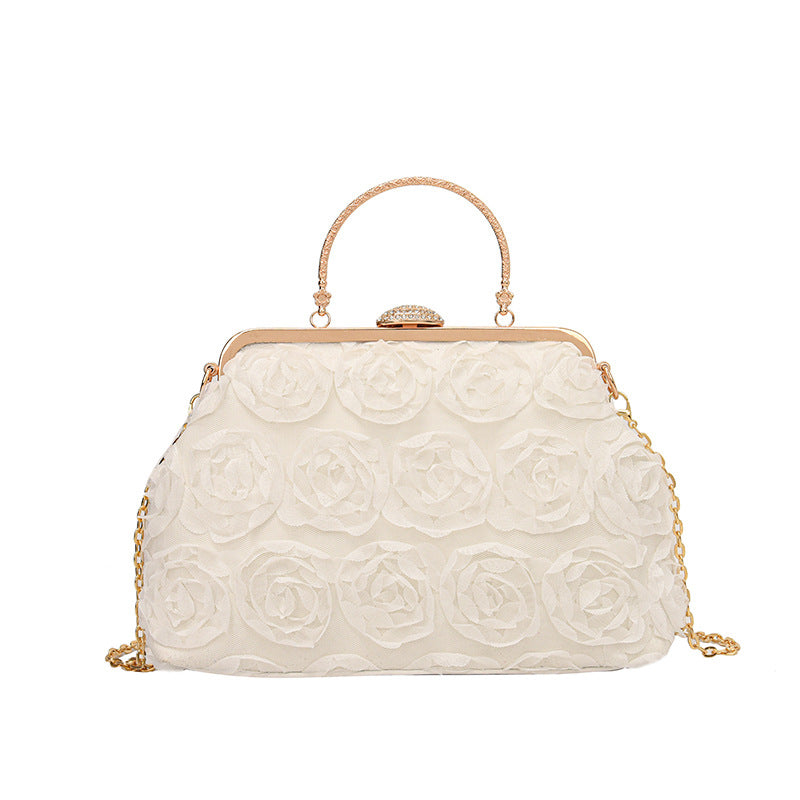 Chinese Style Floral Chain Shoulder Bag
