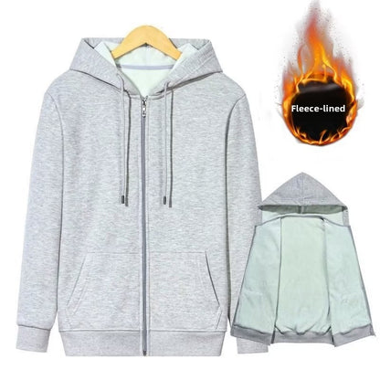 Mens Fleece Lined Hooded Sweatshirt
