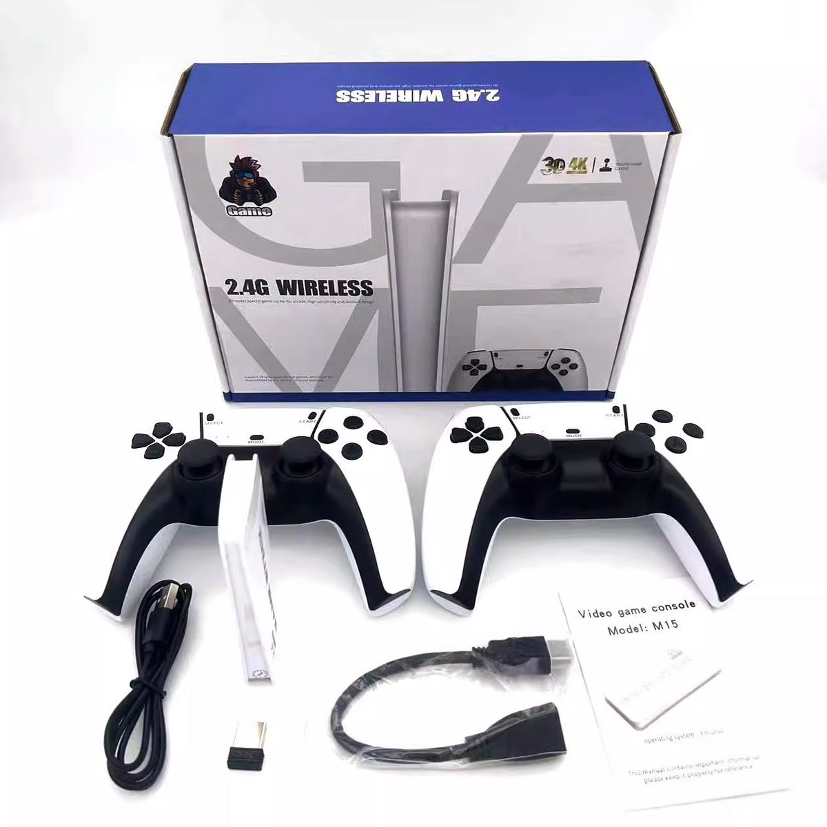 M15 Wireless HDMI Game Console with 64GB Memory