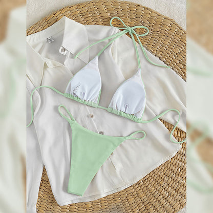 Lace-Up Bikini Swimsuit for Women