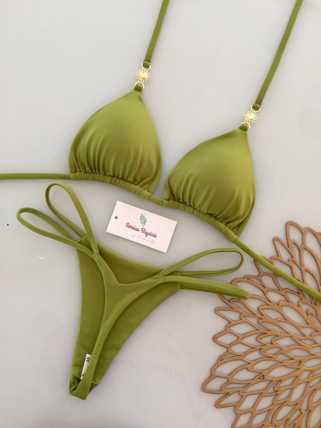 Three-piece swimming suit for ladies