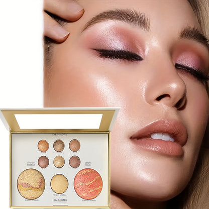 Multifunctional Makeup Palette with Eyeshadow Blush Highlighter