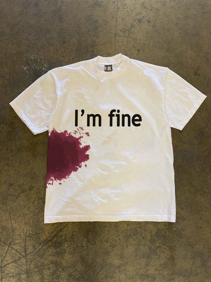 Heavyweight Oversized Cotton T-Shirt with Retro Print