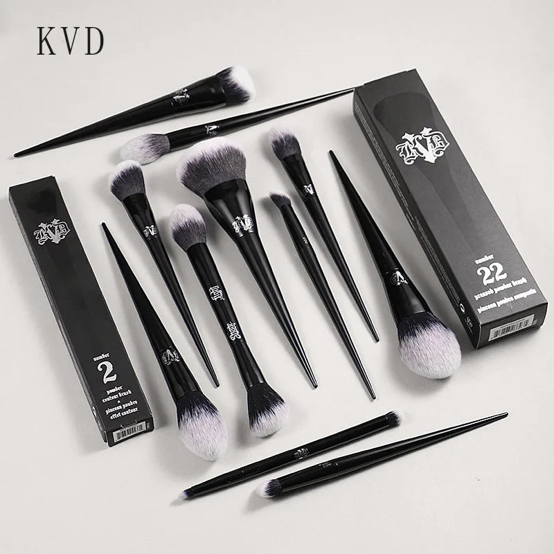 Makeup Brush Set & Kit Foundation Blush Highlight Concealer Powder Sculpting Eyeshadow Brush KVD Brand Makeup Brush