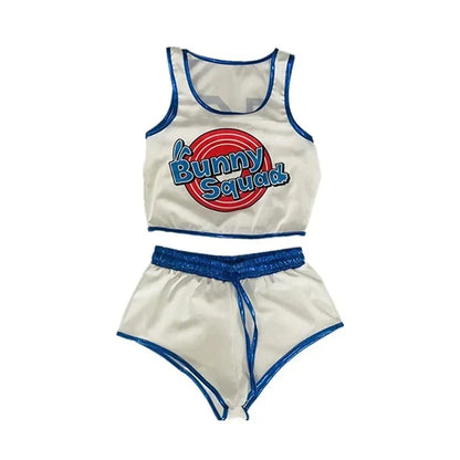 Halloween Woman Sexy Basketball Cosplay Jersey Lola Cos Bunny Cosplay Costume Space Lola Bunny Rabbit Disguise for Women Adults