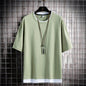 Men's Short Sleeve T Shirt Pure Cotton Round Neck Tee