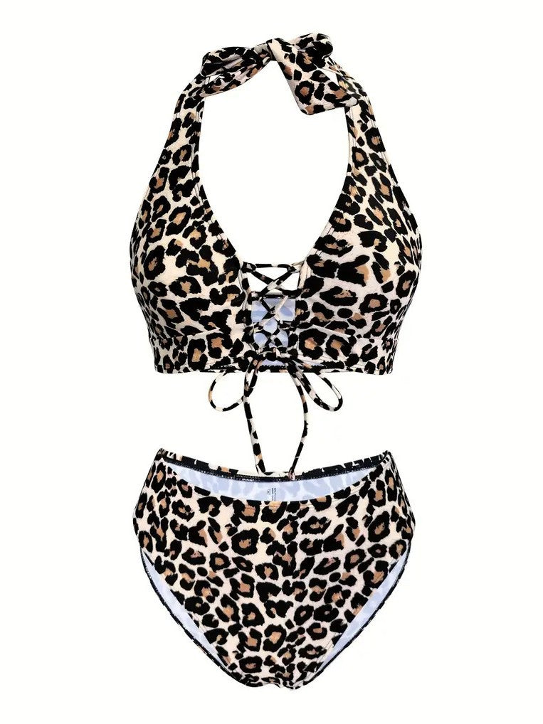 Push-Up High-Waisted Bikini Swimsuit