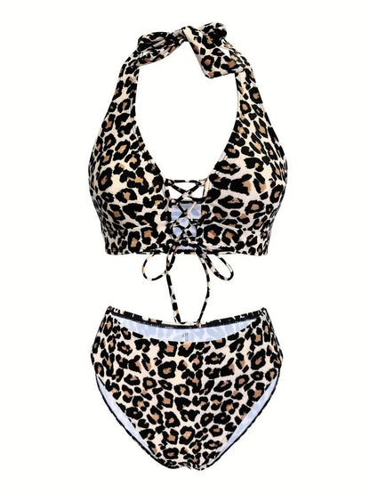 Push-Up High-Waisted Bikini Swimsuit