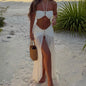 Halter Neck Bikini Set with Long Skirt