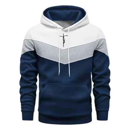 Comfort Casual Sports Autumn Winter Quality Hot Sale Men Tracksuit Fashion Hoodie Tricolor Single Sweatshirt and Pants Daily Man