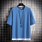 Men's Short Sleeve T Shirt Pure Cotton Round Neck Tee