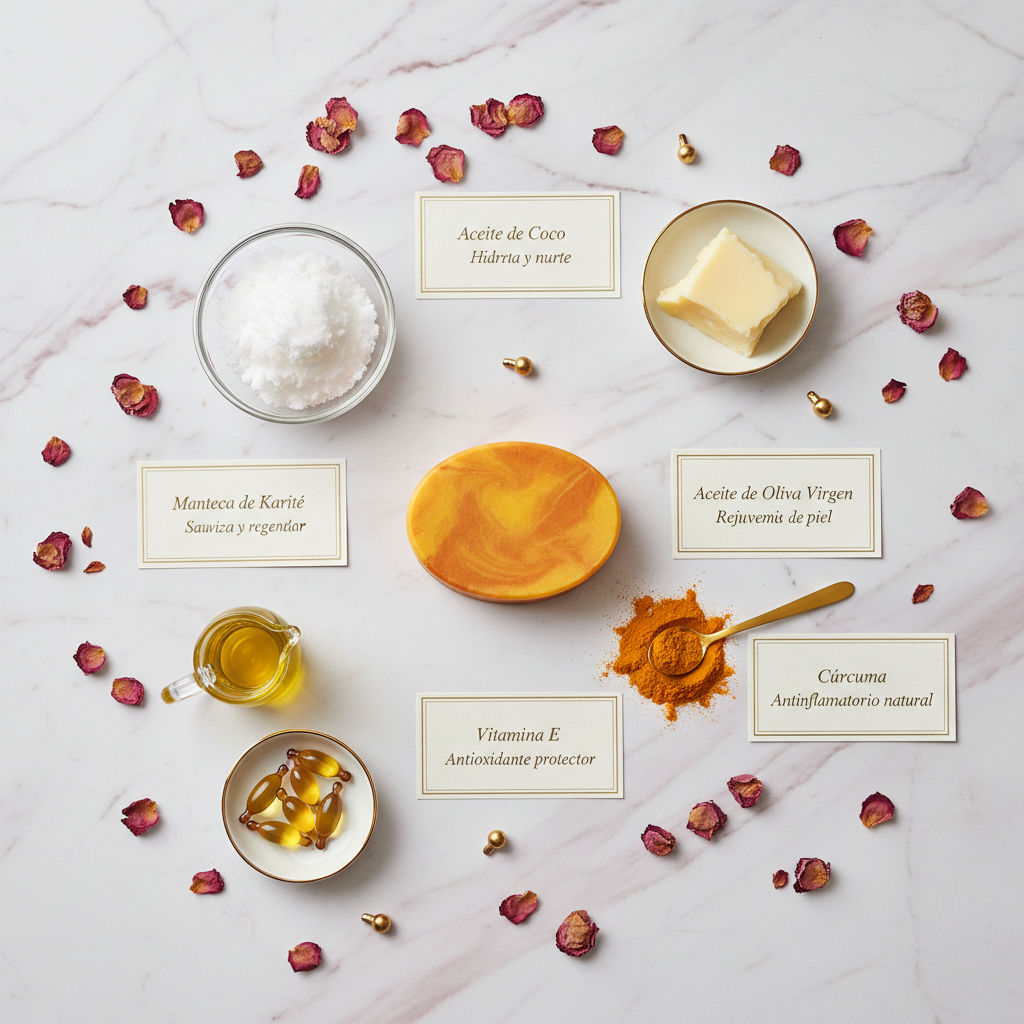 Jabón de Cúrcuma - Beneficios de Ingredientes